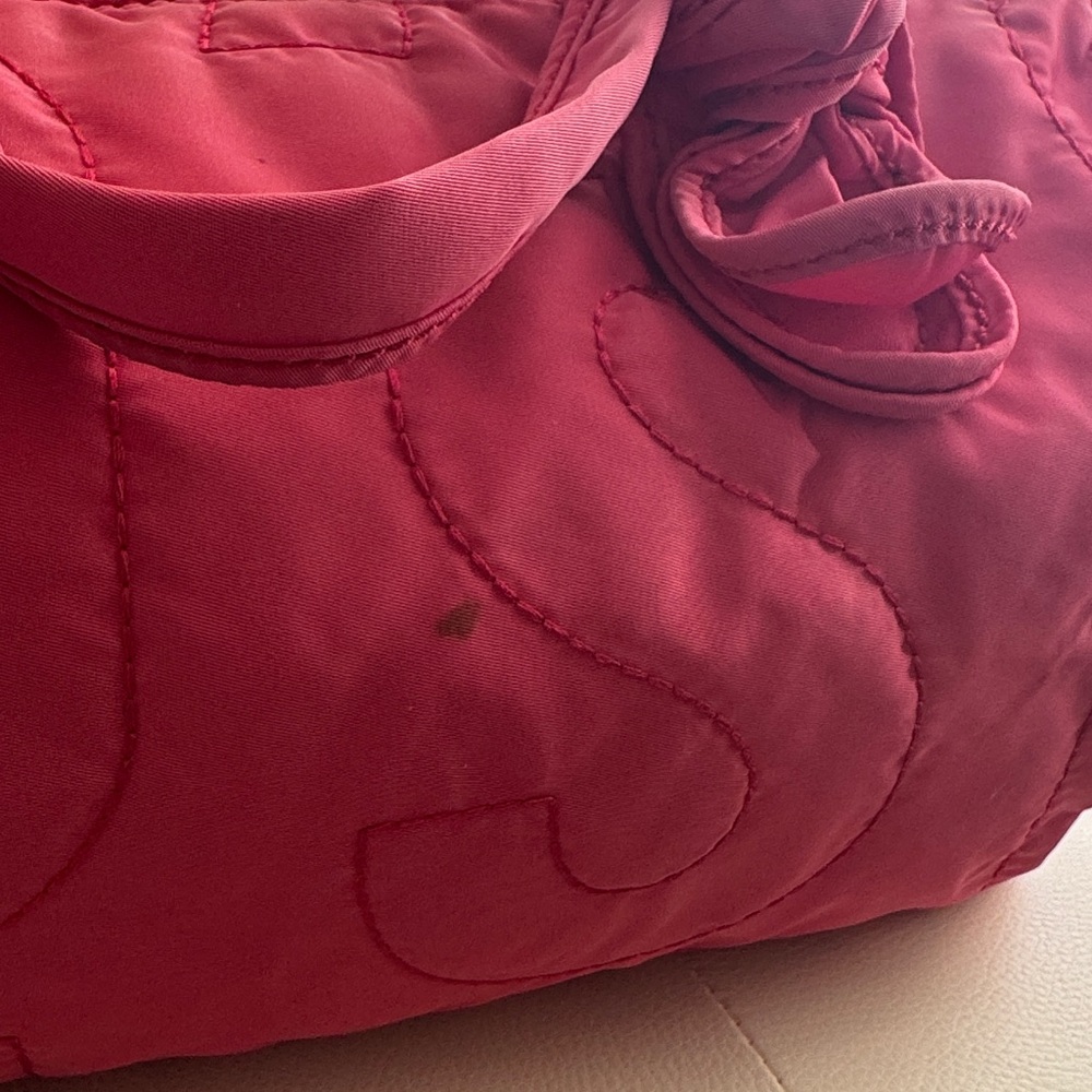 Marc by Marc Jacobs Hot Pink Quilted Nylon Barrel Bag with Strap - Picture 8 of 16